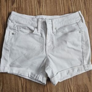 MOSSIMO Women's White Denim Shorts SIZE 00